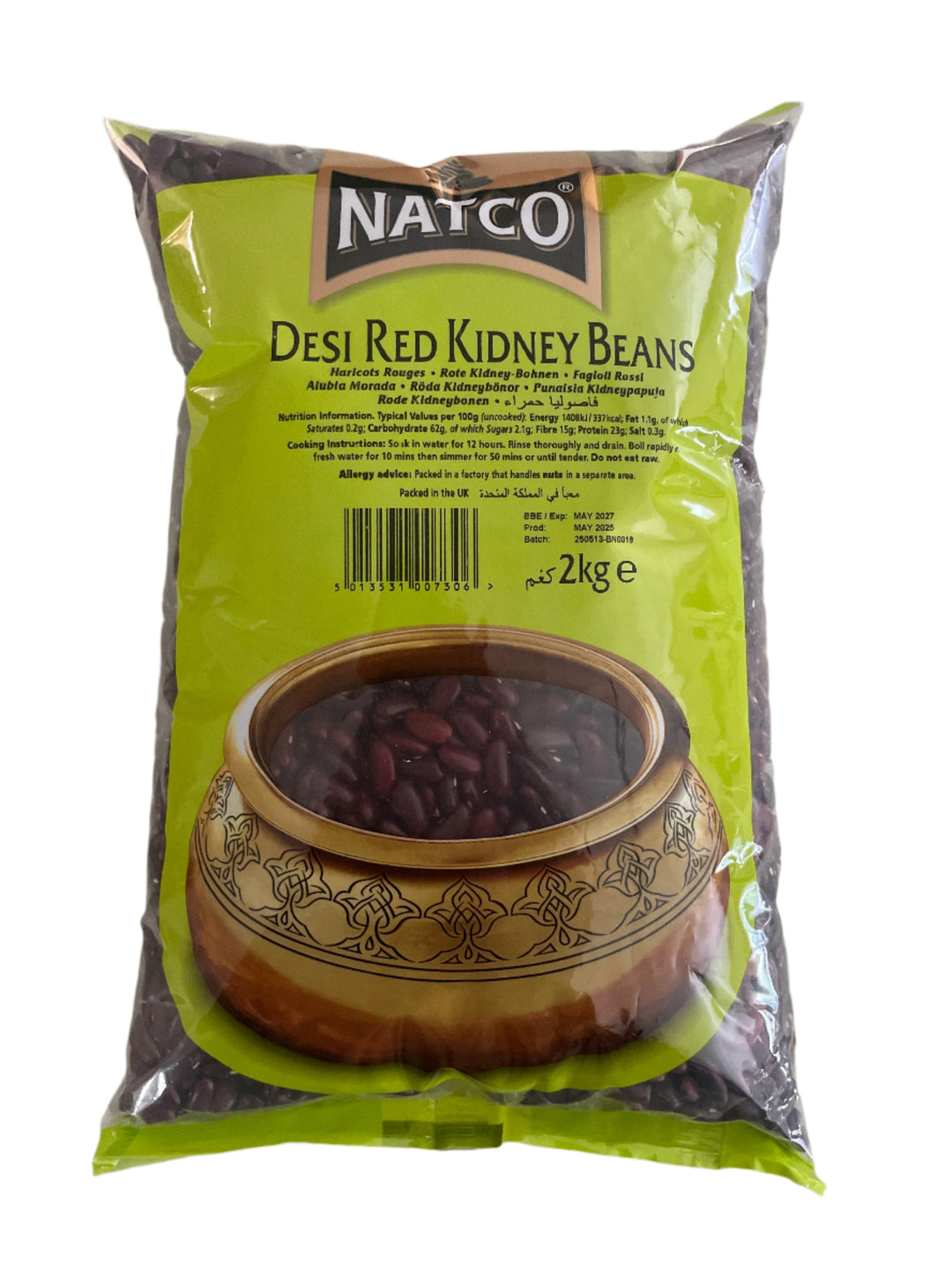 Natco Beans Red Kidney Rajmah Indian Desi 2Kg