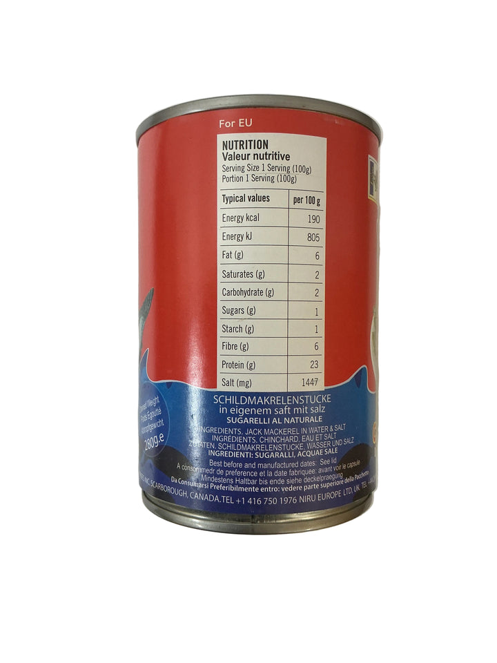Niru Jack Mackerel in Brine 425g