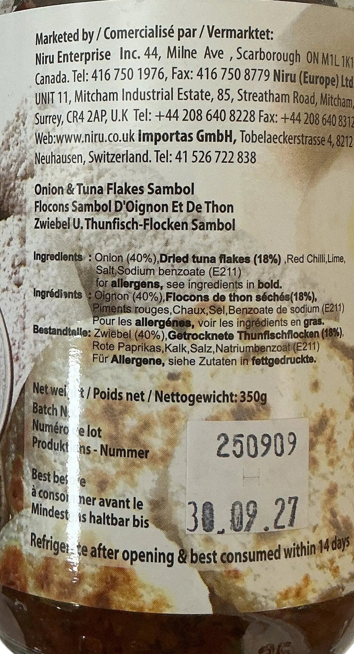 Niru Katta Sambol Onion & Tuna Flakes 350g