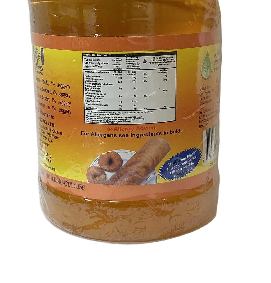 Niru Oil Sesame Pure Gingelly 2ltr