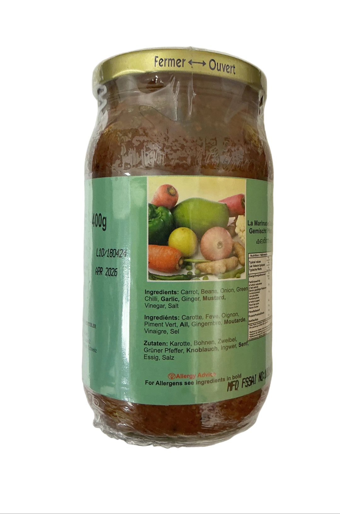 Niru Pickle Mixed Vegetables 400g