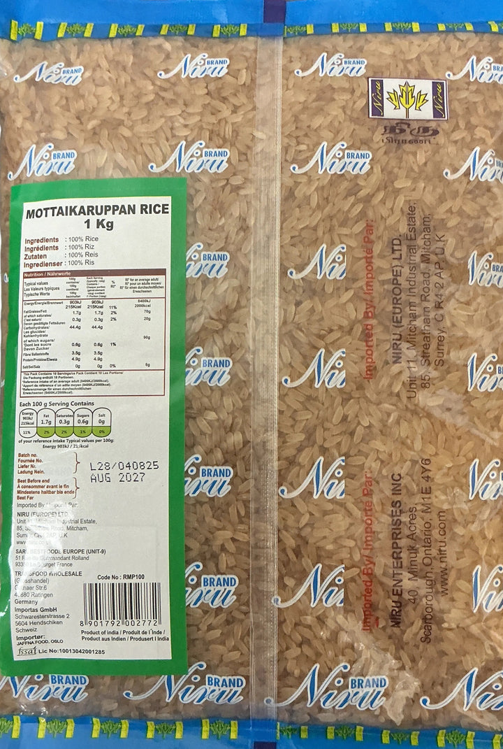 Niru Rice Mottai Karuppan 1Kg