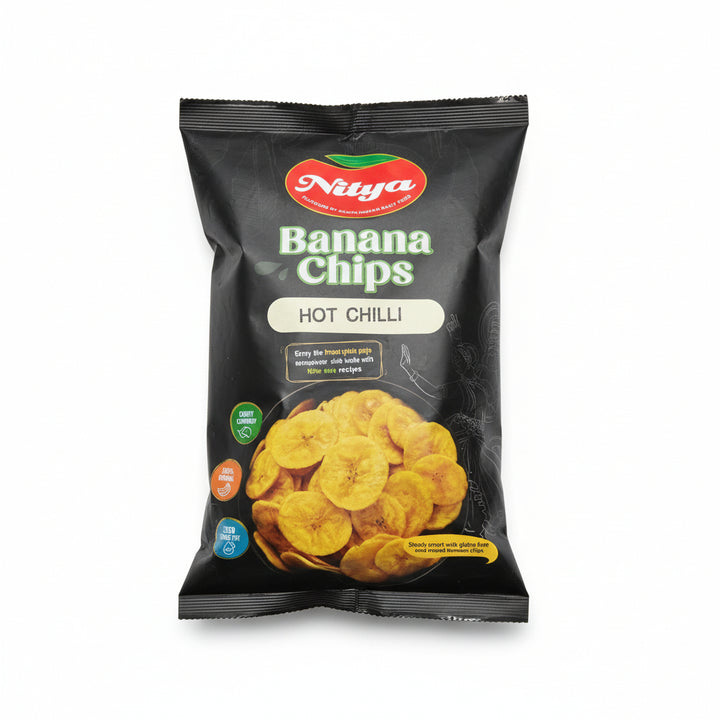 Nitya Banana Chips Hot Chilli 170g