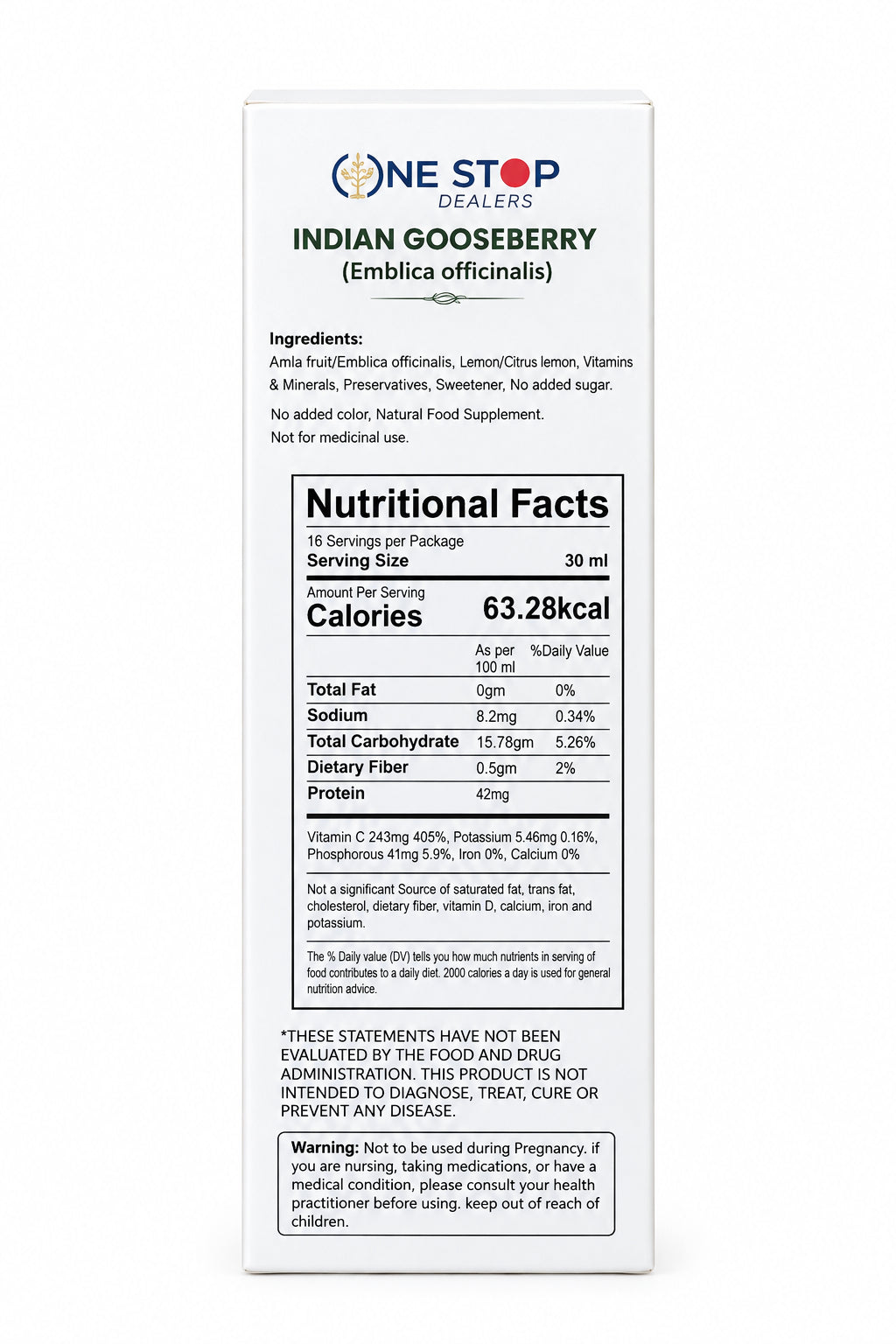 One Stop Ayurveda Juice Amla 500ml