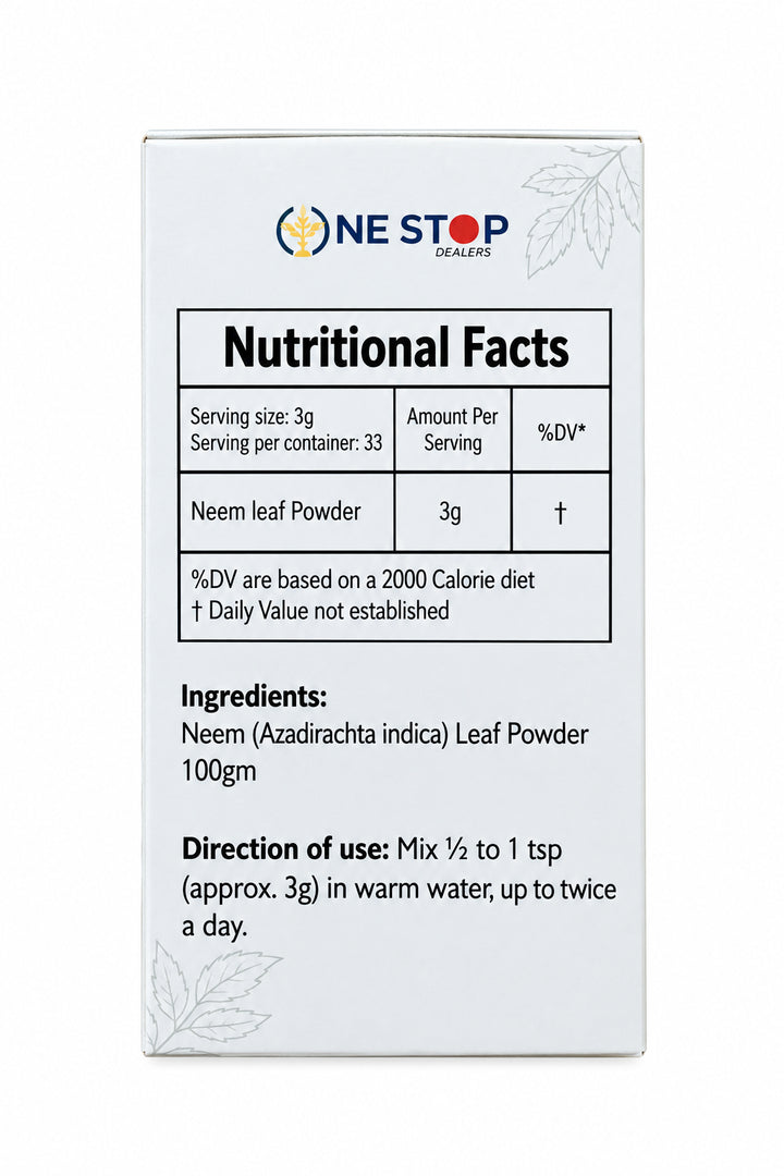 One Stop Ayurveda Powder Neem 100g