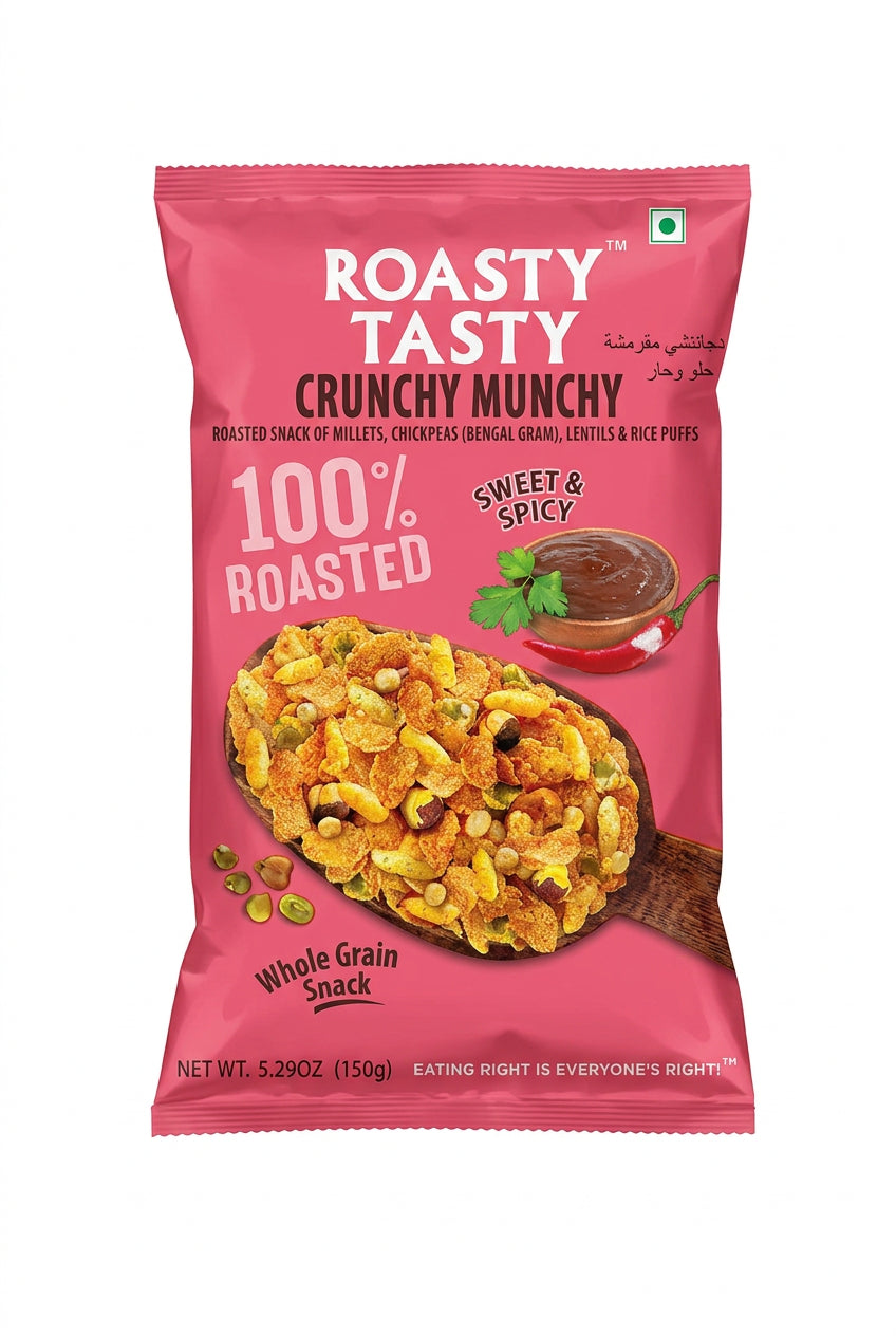 Roasty Tasty 100% Roasted Crunchy Munchy Sweet &amp; Spicy 150g