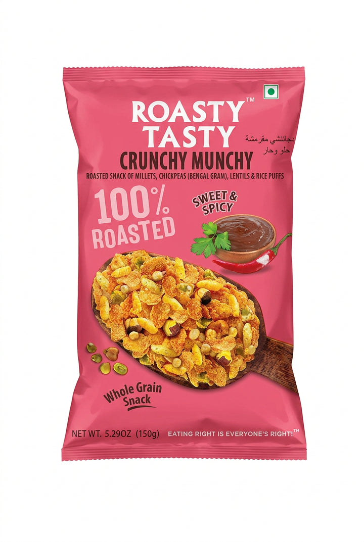 Roasty Tasty 100% Roasted Crunchy Munchy Sweet &amp; Spicy 150g