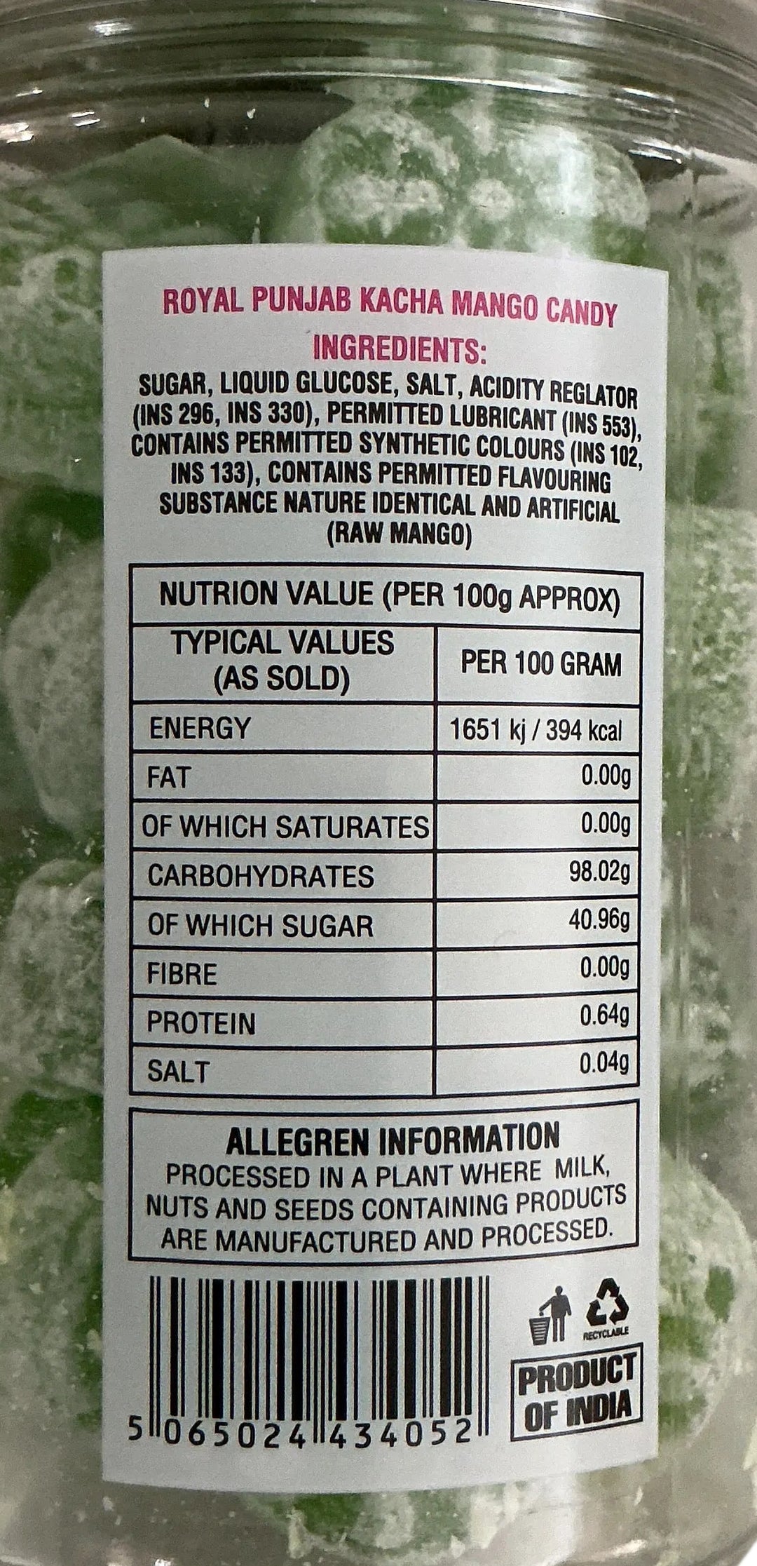 Royal Punjab Candy Kacha Mango 100g