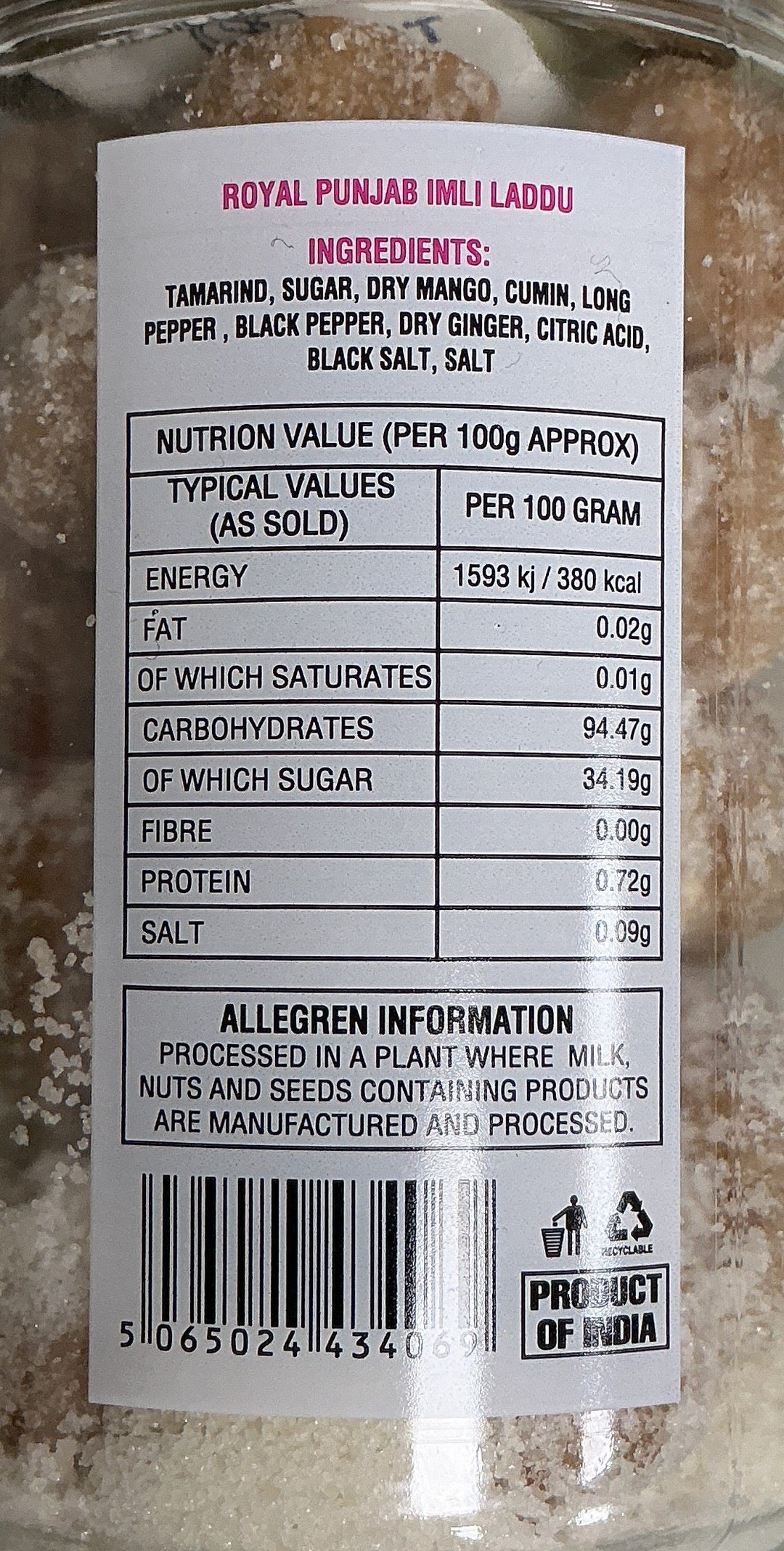 Royal Punjab Goli Imli Laddu 100g