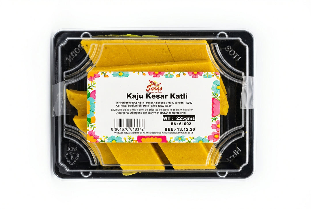 Saras Sweets Kaju Kesar Katli 225g