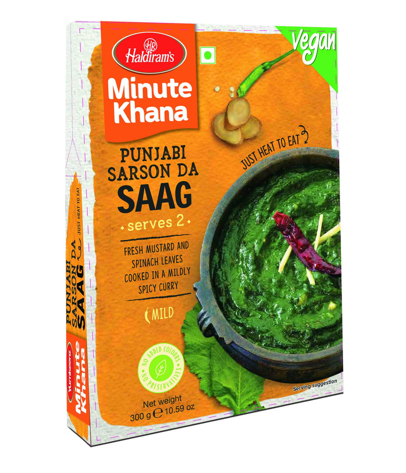 Haldirams Minute Khana Sarson Da Saag Punjabi Vegan 300g