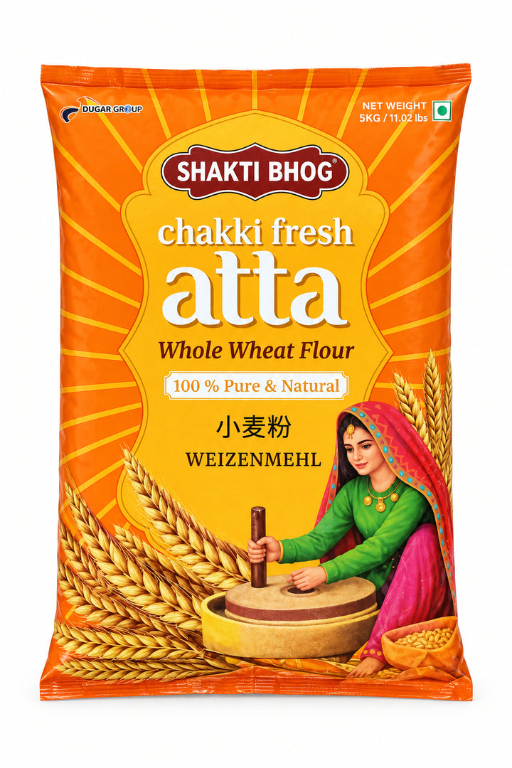 Shakthi Bhog  Chakki Fresh Whole Wheat Atta 5kg