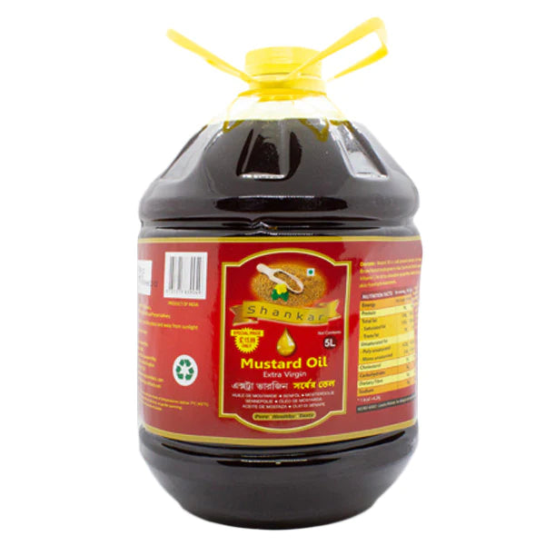 Shankar Oil Mustard  Extra Virgin 5ltr - ExoticEstore