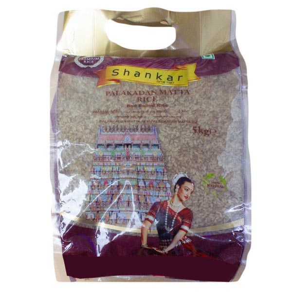 Shankar Rice Palakadan Matta Red Boiled 5Kg PM – ExoticEstore