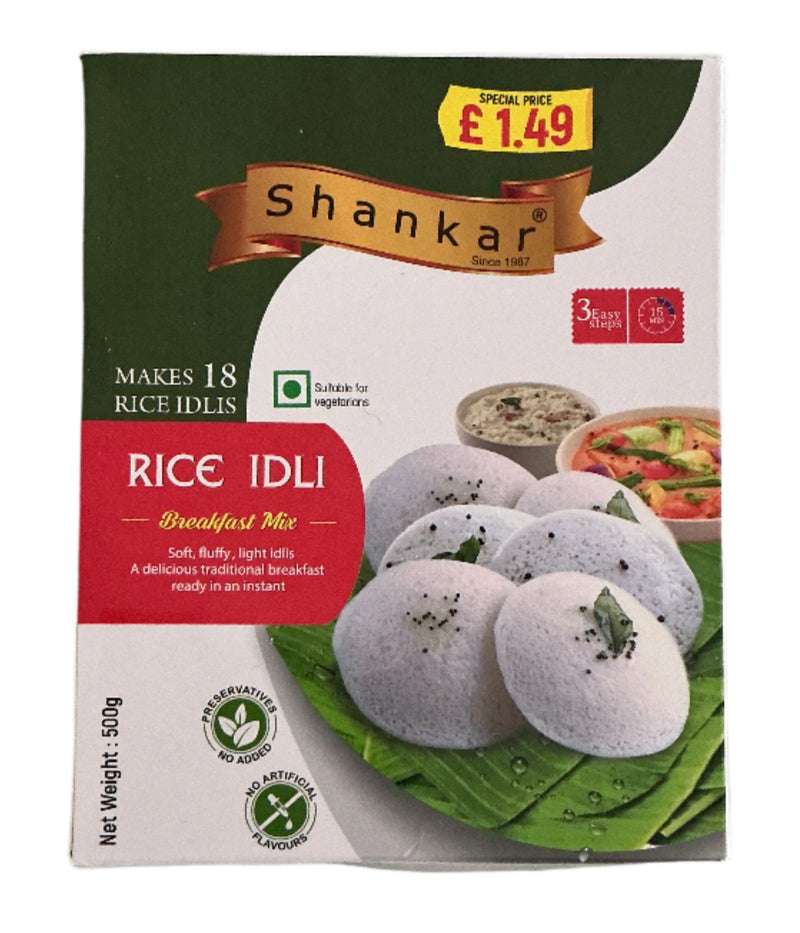 Shankar Rice Idli Mix 500g BBE SEP 2025
