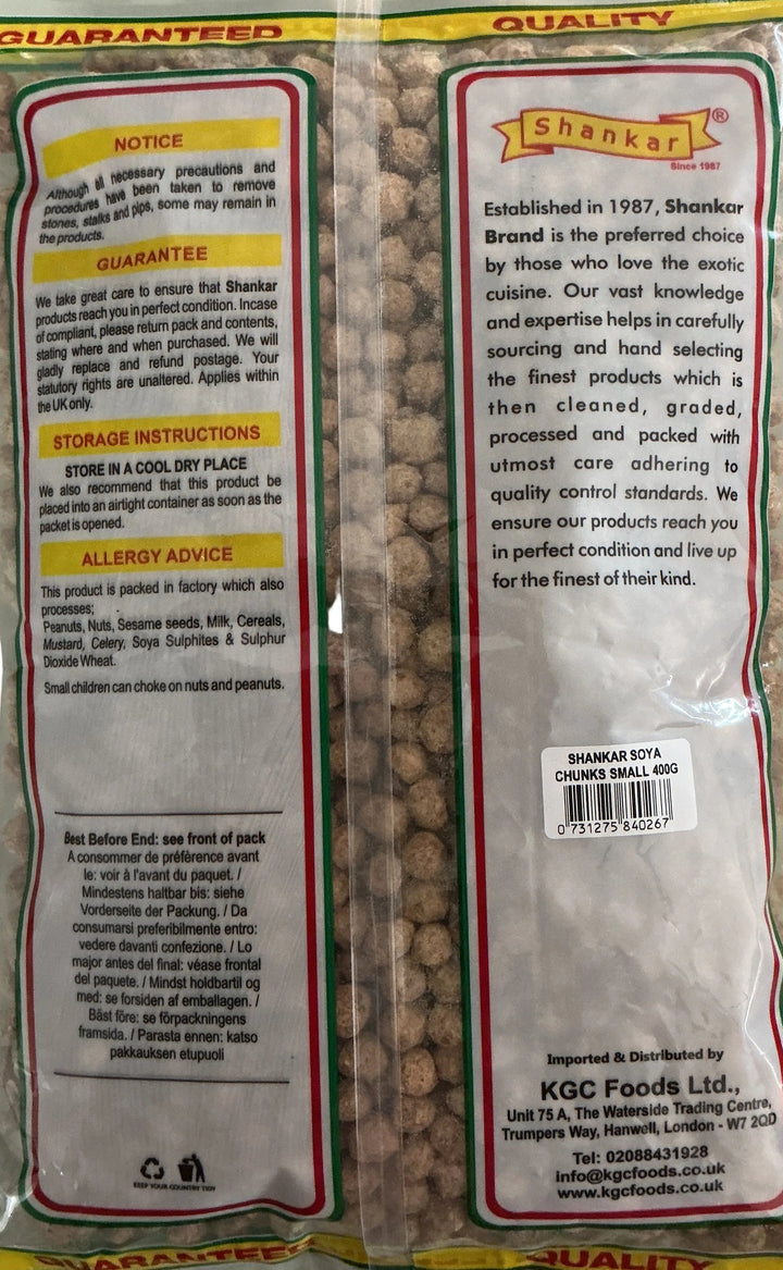 Shankar Soya Chunks Small 400g