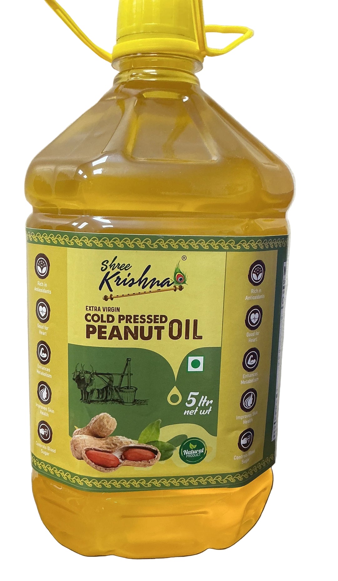 Shree Krishna Oil Cold Pressed Peanut 5ltr