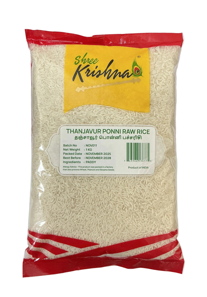 Shree Krishna Rice Thanjavur Ponnni Raw 1kg