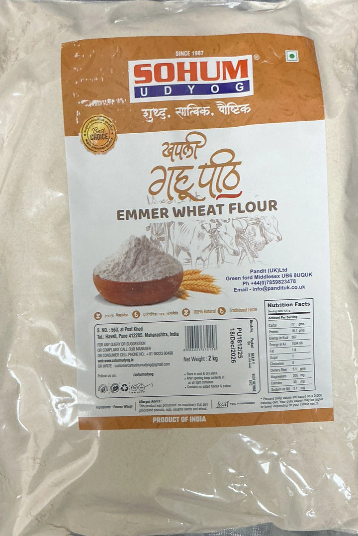 Sohum Udyog Emmer Wheat Khapli Flour 2kg