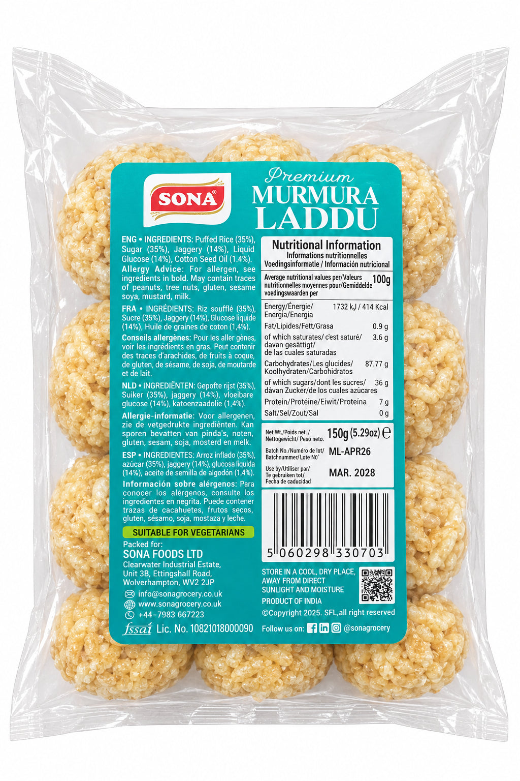 Sona Murmura Laddu 150g