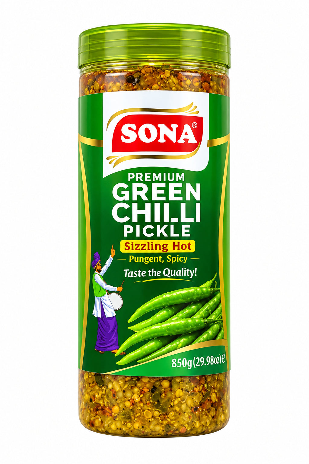 Sona Pickle Green Chilli 850g