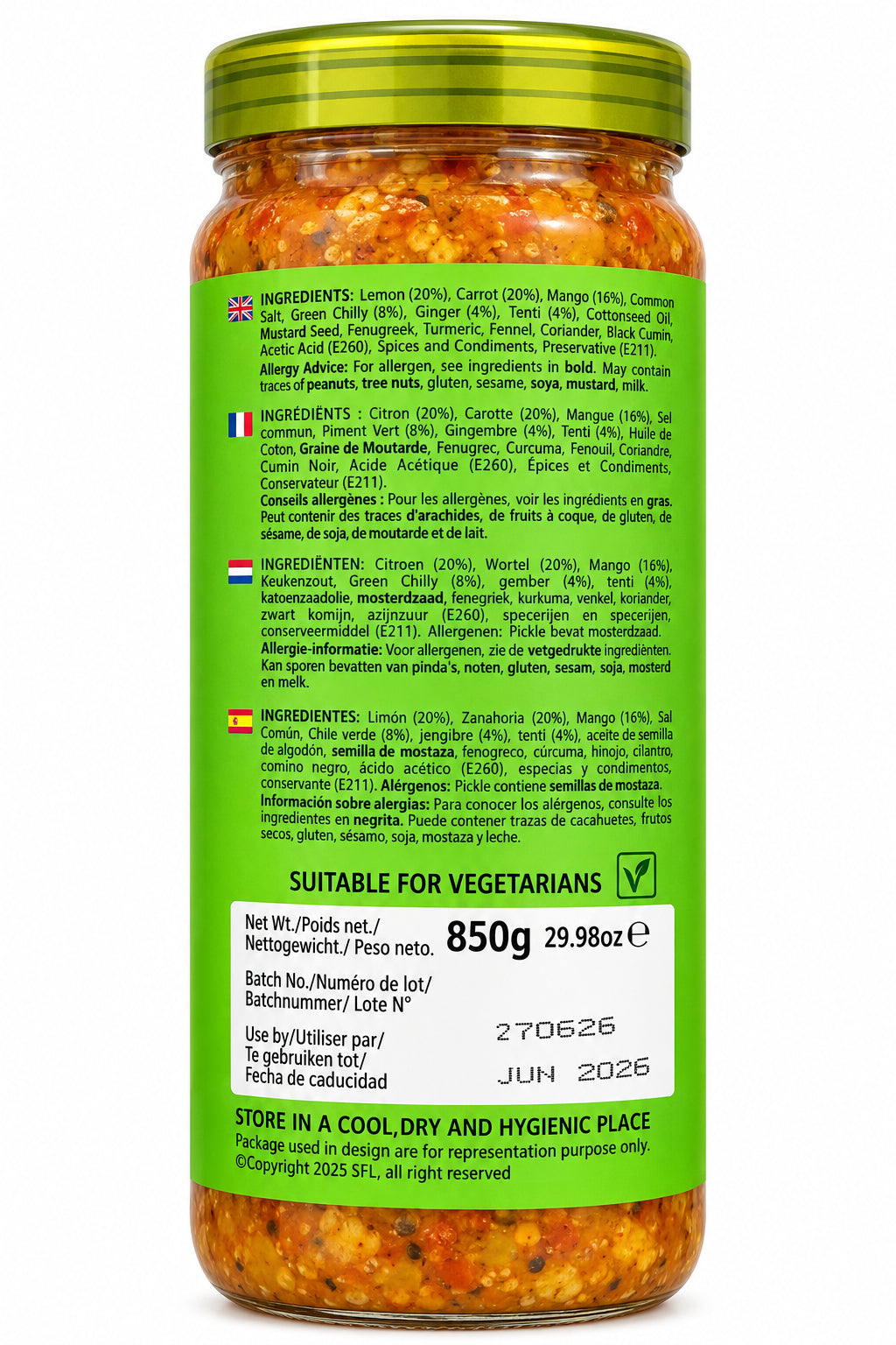 Sona Pickle Mixed 850g