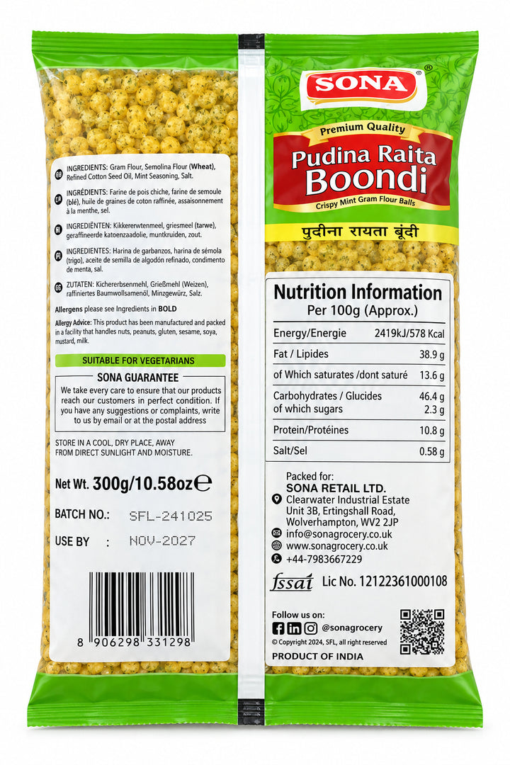 Sona Pudina Riata Boondi 300g