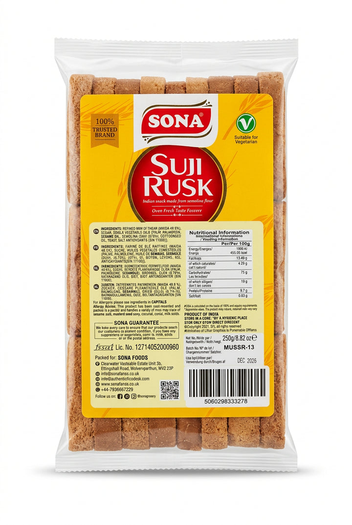 Sona Suji Rusk 250g