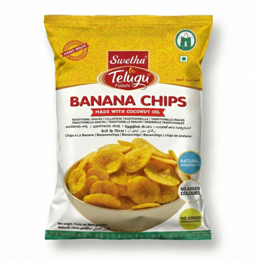 Telugu Foods Chips Banana 100g