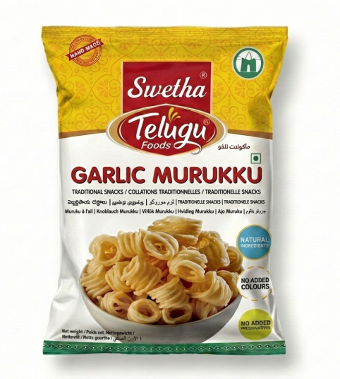 Telugu Foods Murukku Garlic 170g