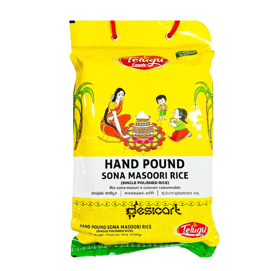 Telugu Foods Rice Sona Masoori Hand Pound 10kg