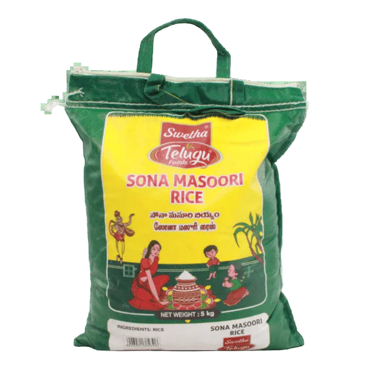 Telugu Foods Rice Sona Masoori 5kg
