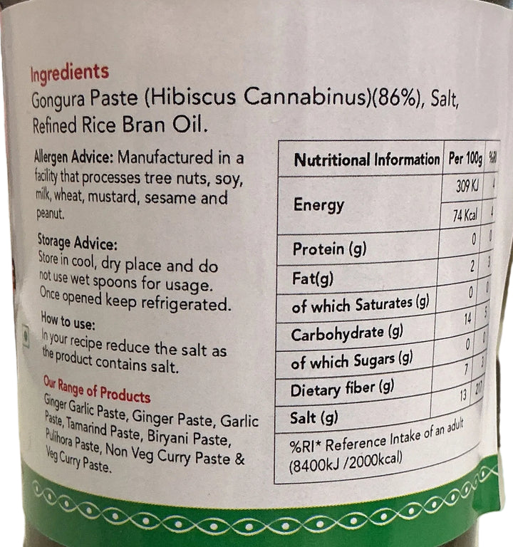 Telugu Foods Gongura Paste 300g