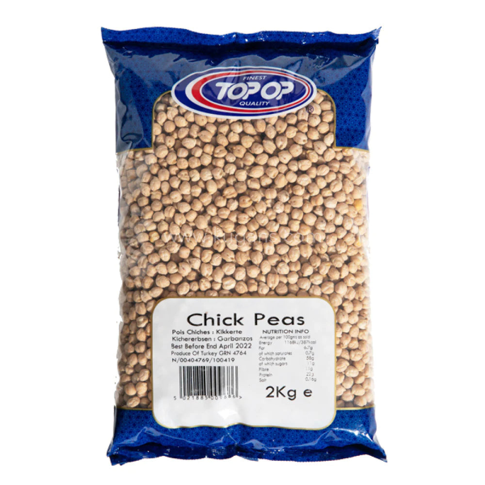 Top Op Chick Peas White Chana 2Kg