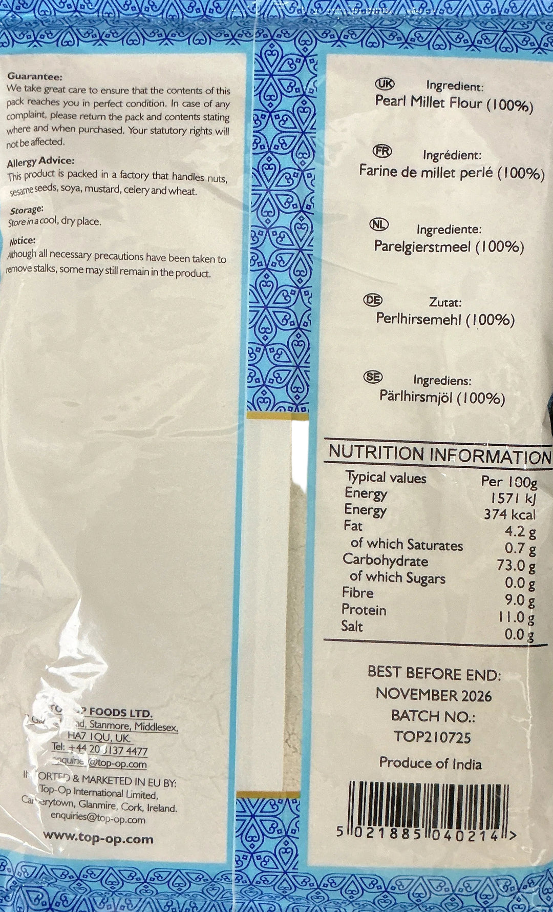 Top Op Bajri Flour 1kg