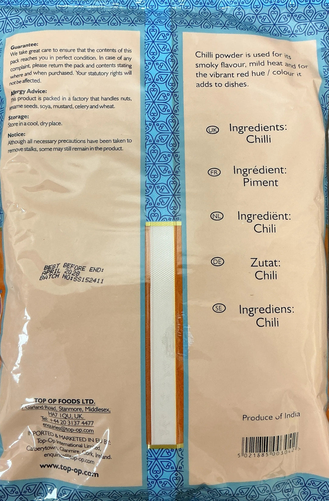 Top Op Chilli Powder 1kg