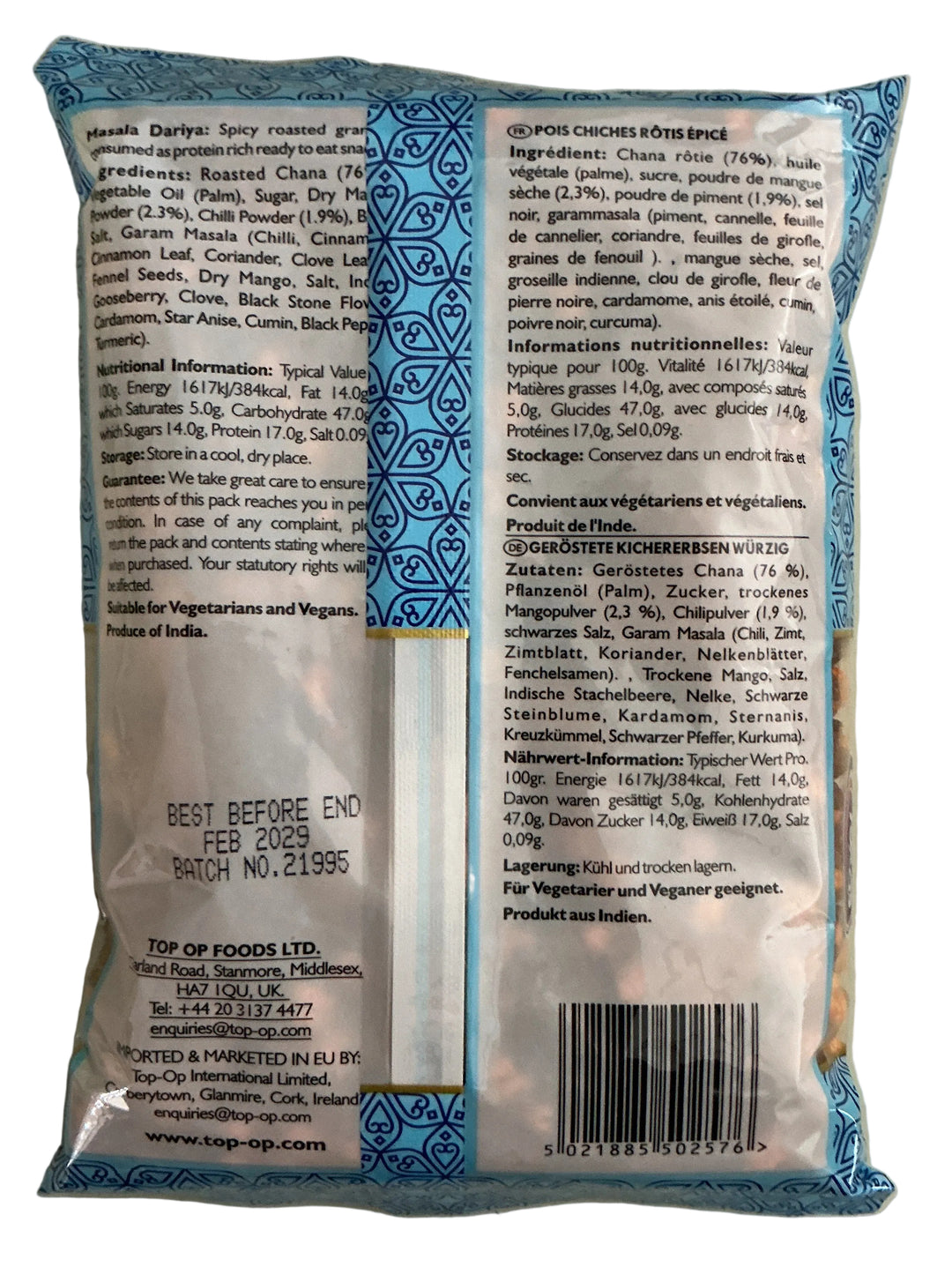 Top Op Daria Masala Roasted Gram 300g