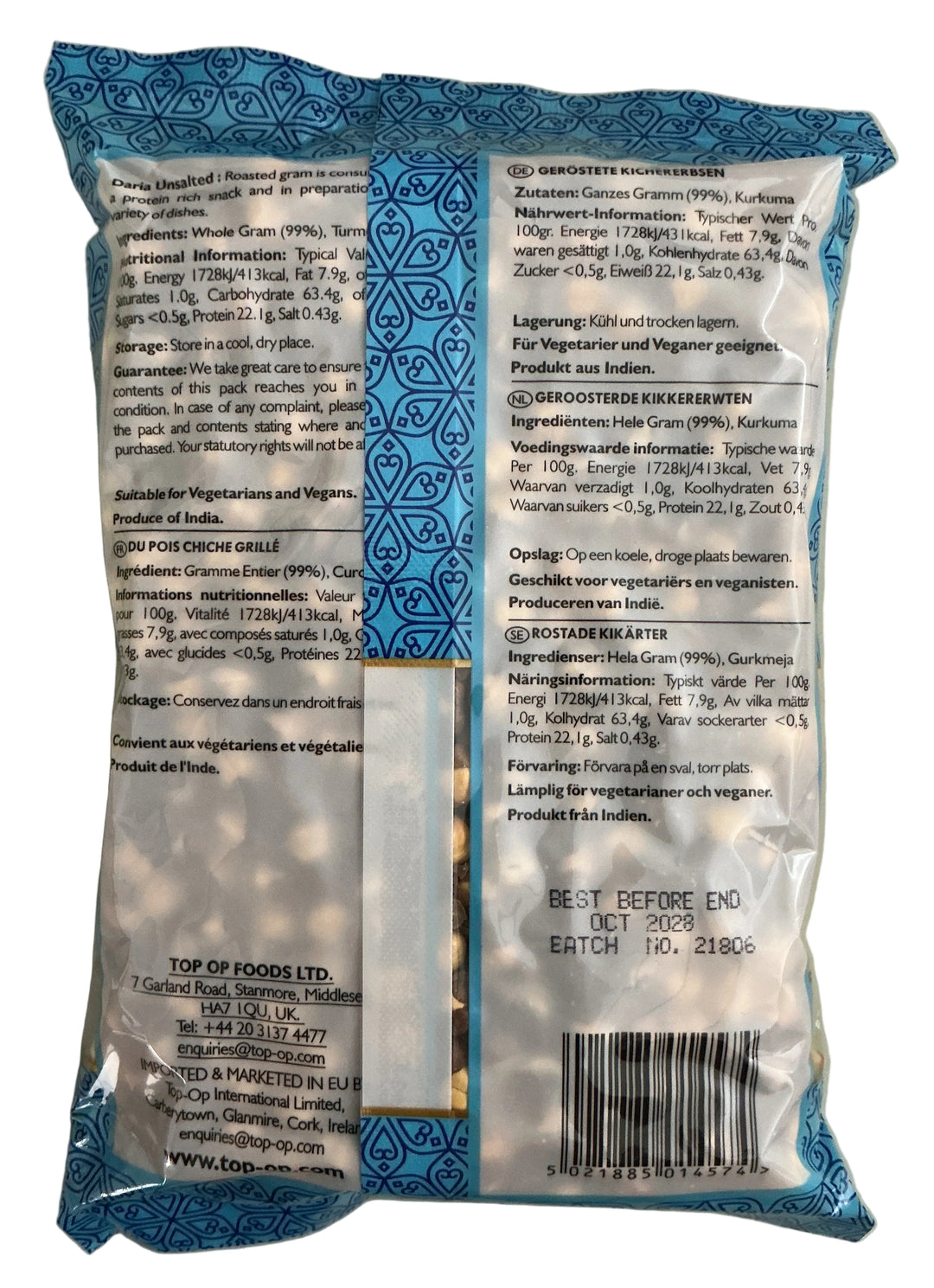 Top Op Daria Unsalted Roasted Gram 300g