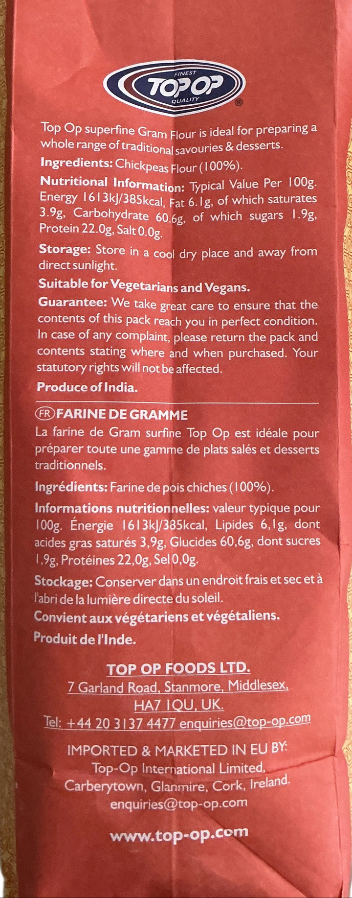 Top Op Gram Flour Besan 2kg