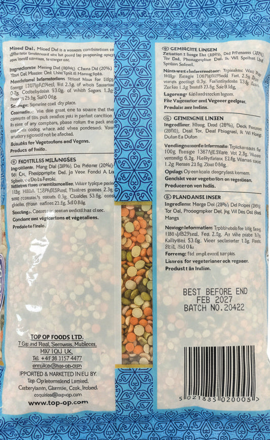 Top Op Lentils Mixed Dall 1kg