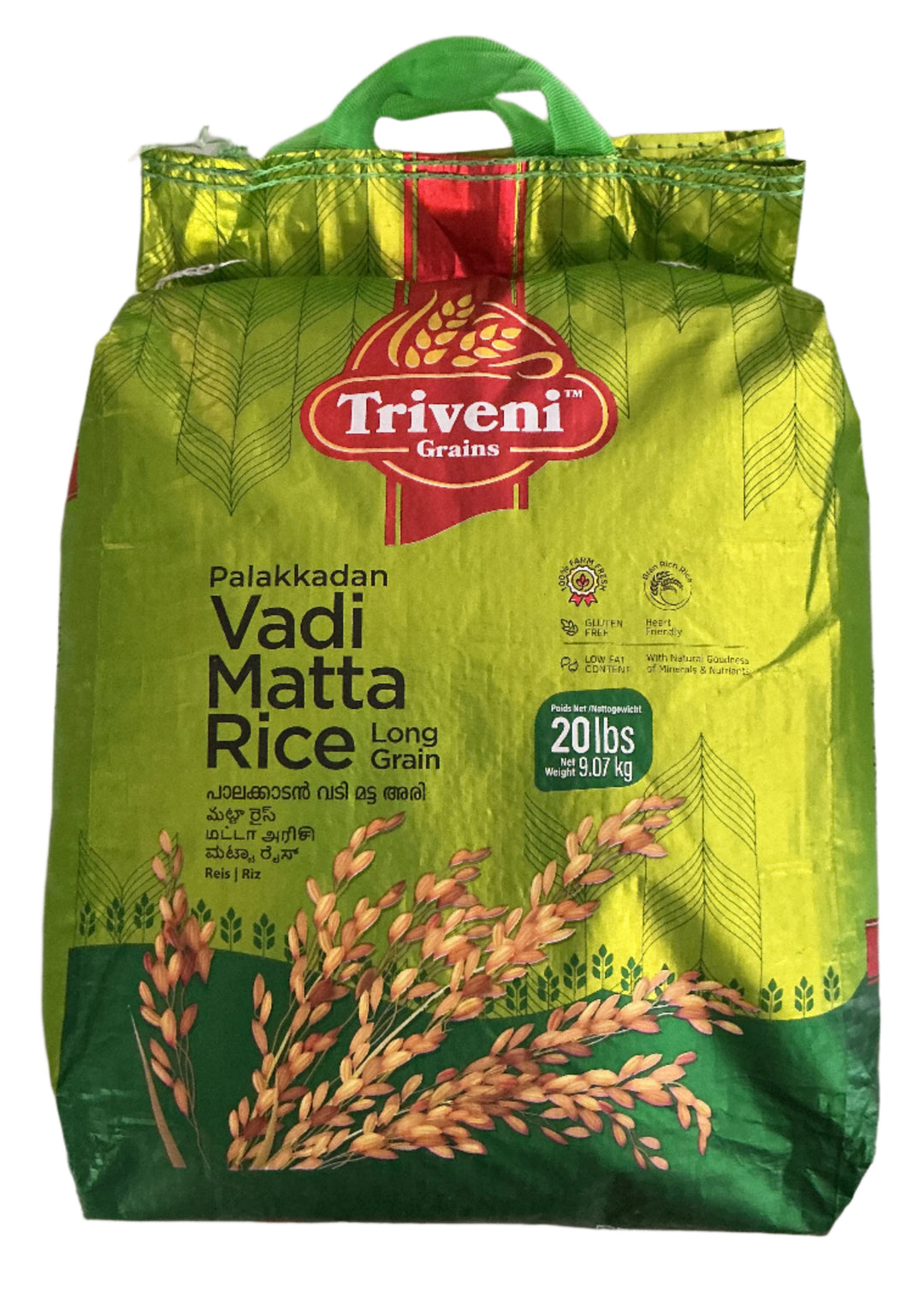 Triveni Palakkadan Rice Vaadi Matta Rice 9.07kg