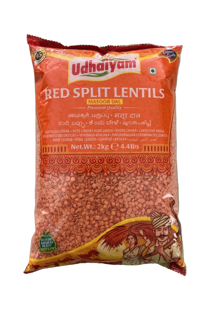 Udhaiyam Lentils Red Split 2kg