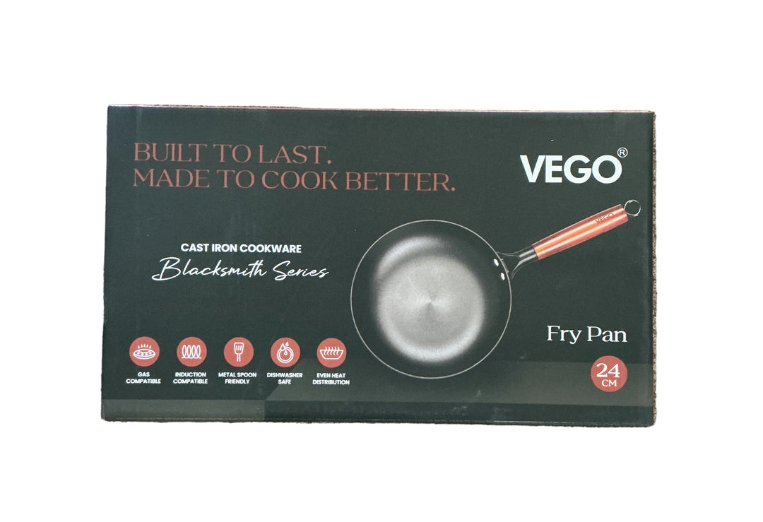 Vego Fry Pan Cast Iron 24cm