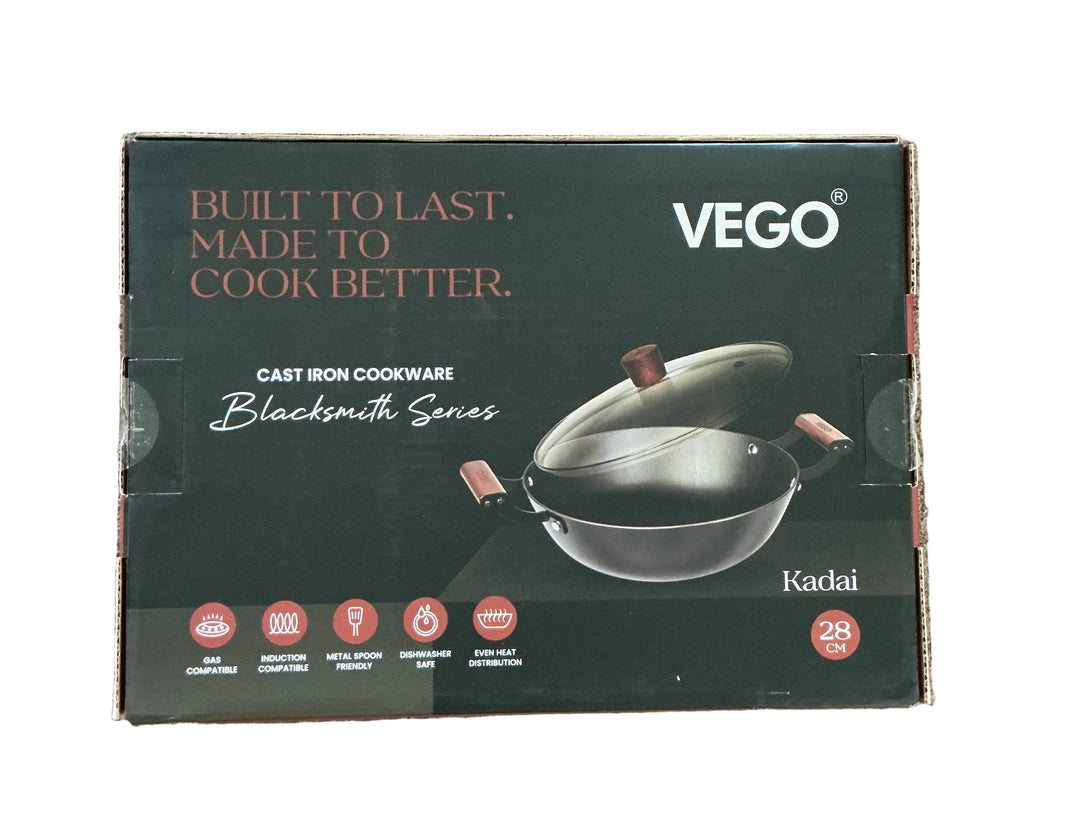 Vego Kadai Cast Iron 28cm