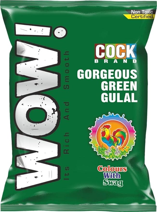 Murga Chaap Gorgeous Green Gulal Holi Colours 80g Mix & Match Buy 1 Get 1 Free