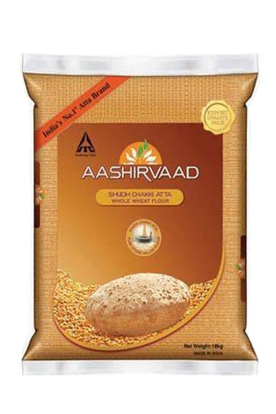 Aashirvaad Atta Whole Wheat Flour 10kg - ExoticEstore