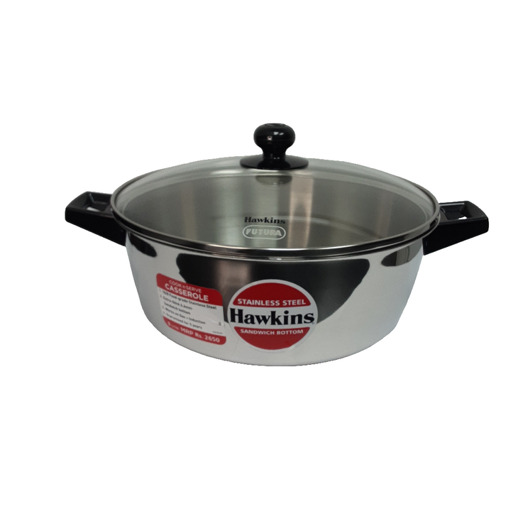 Hawkins Stainless Steel Casserole 5Litre