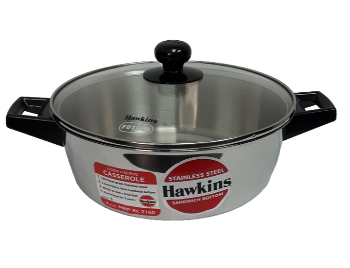 Hawkins Stainless Steel Casserole 3Litre