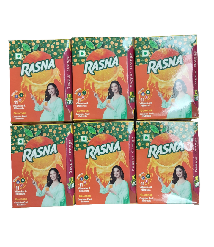 Rasna Nagpur Orange Flavor 6 Pack