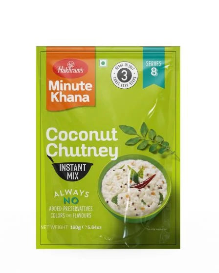Haldirams Minute Khana Instant Mix Coconut Chutney 160g